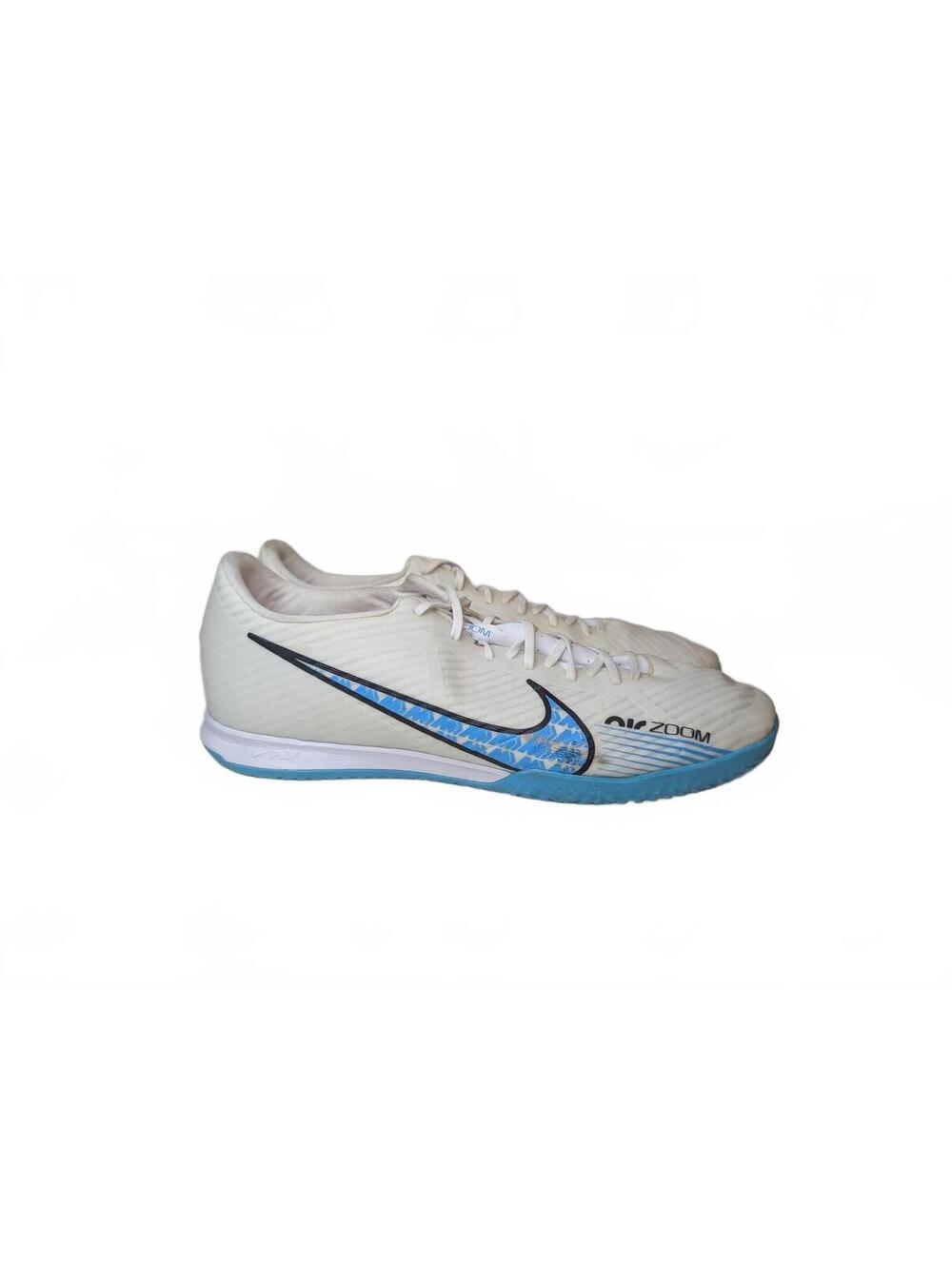 Nike Zoom Mercurial Vapor 15 Academy Indoor Soccer Shoes White Light Blue US 10